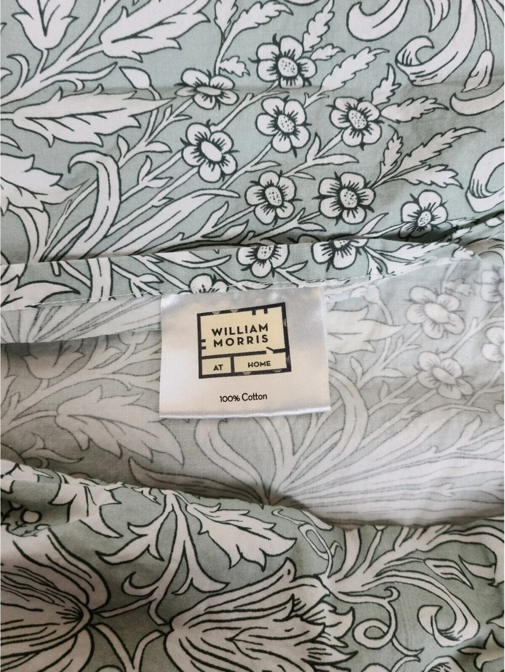 William Morris At Home Blue Floral Pillowcase Pair